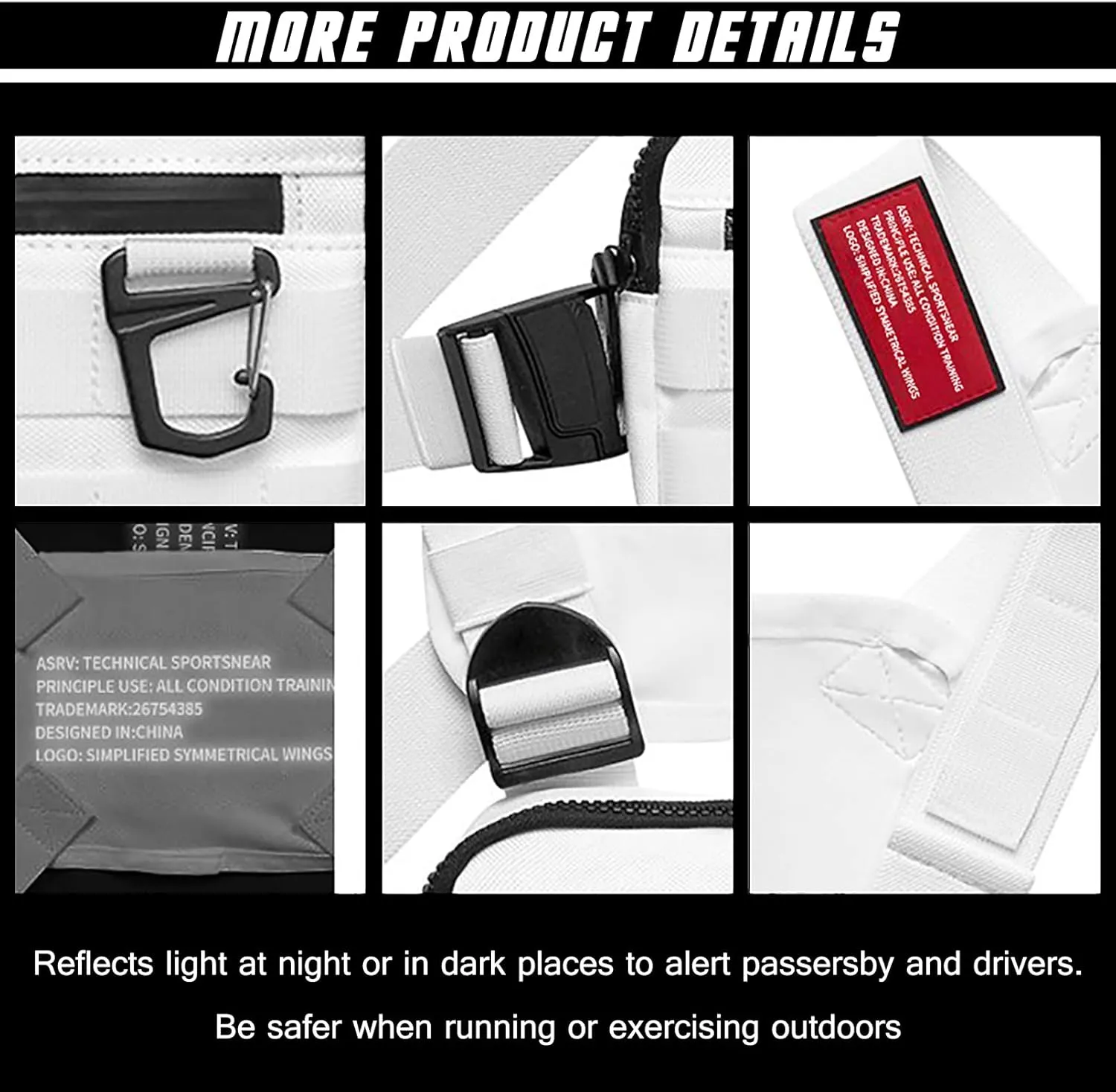 DIOTSR Running Chest Pack, Lightweight Chest Bag for Workout, Running Tactical Backpack with Extra Phone Holder