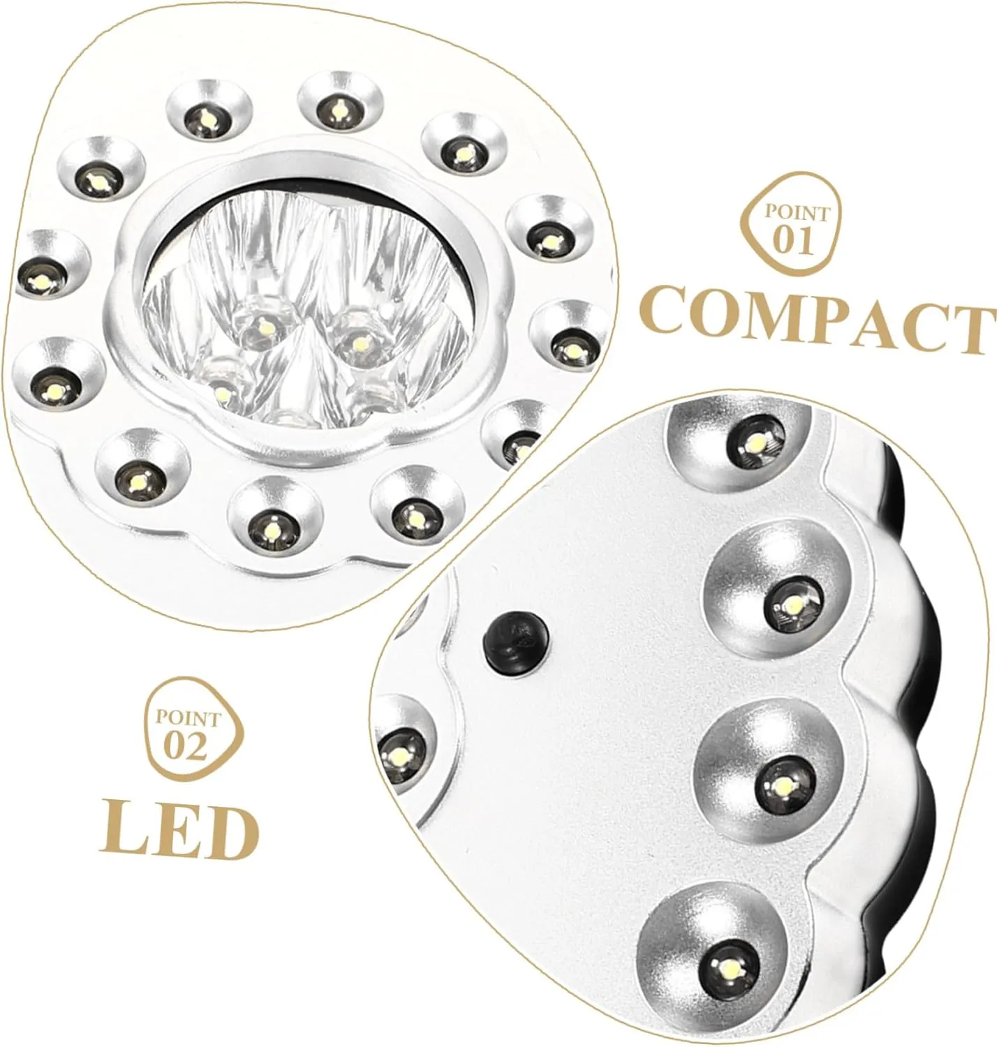 DOITOOL 3pcs 36 36 Led Camping Light Battery Operated Solar Tent Lights Patio Umbrella