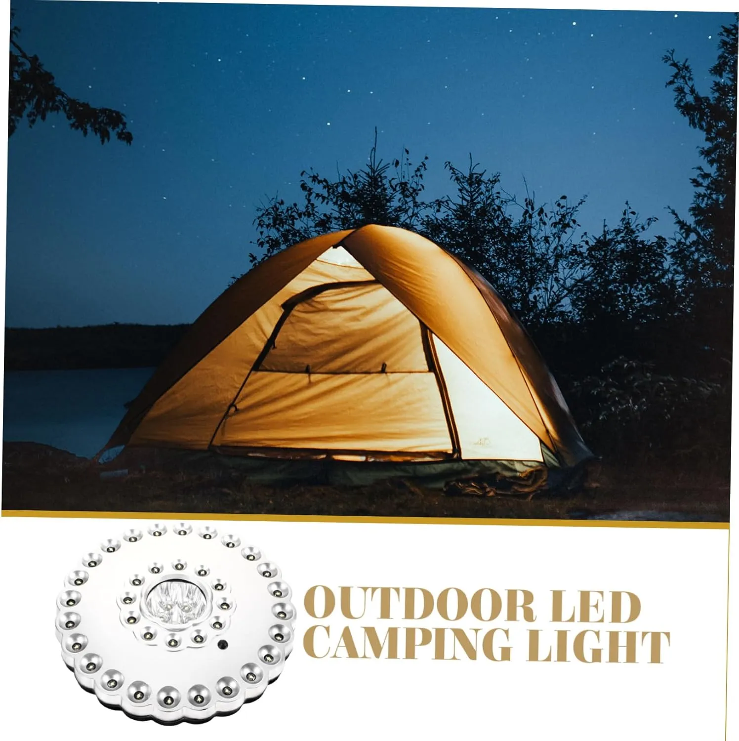 DOITOOL 3pcs 36 Battery Operated or Solar Camping Lights Led Tent Lamp for Outdoor Patio Emergency Hiking