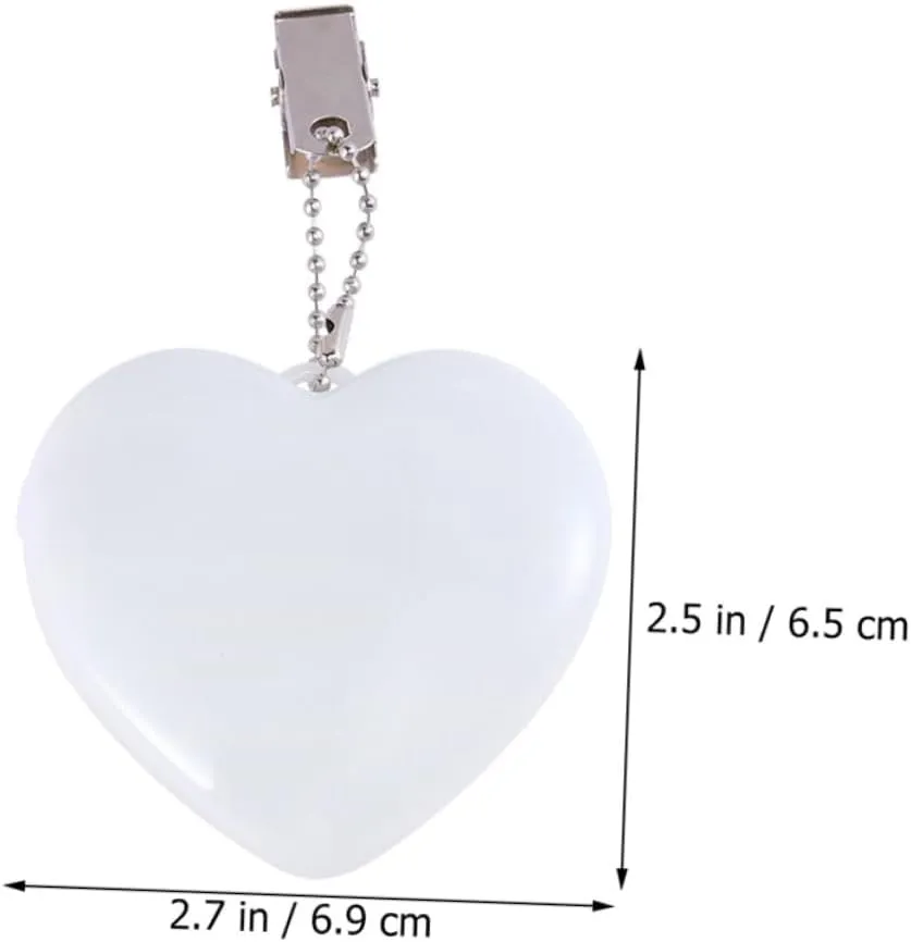 DOITOOL 8 Pcs Heart Night Light Purse for Girls All Heart Table Light Purse Lamps Handbag Heart-Shaped 3D