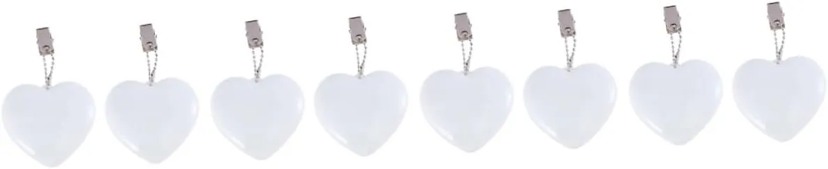 DOITOOL 8 Pcs Heart Night Light Purse for Girls All Heart Table Light Purse Lamps Handbag Heart-Shaped 3D