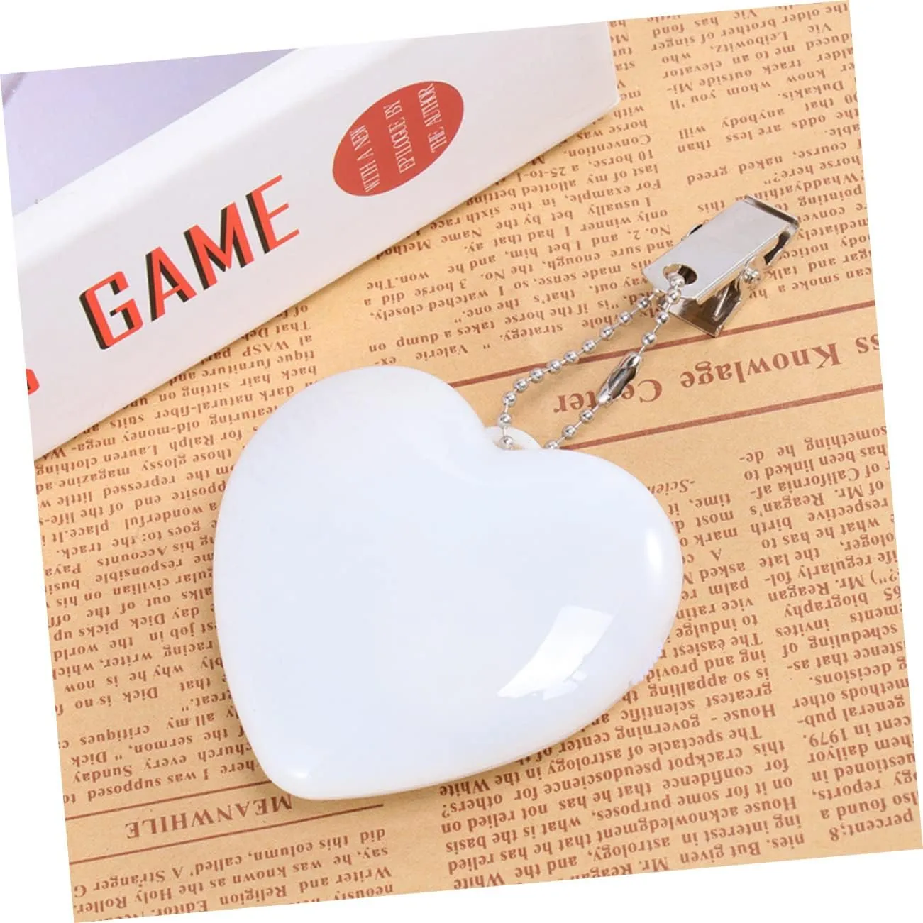 DOITOOL 8 Pcs Heart Night Light Purse for Girls All Heart Table Light Purse Lamps Handbag Heart-Shaped 3D