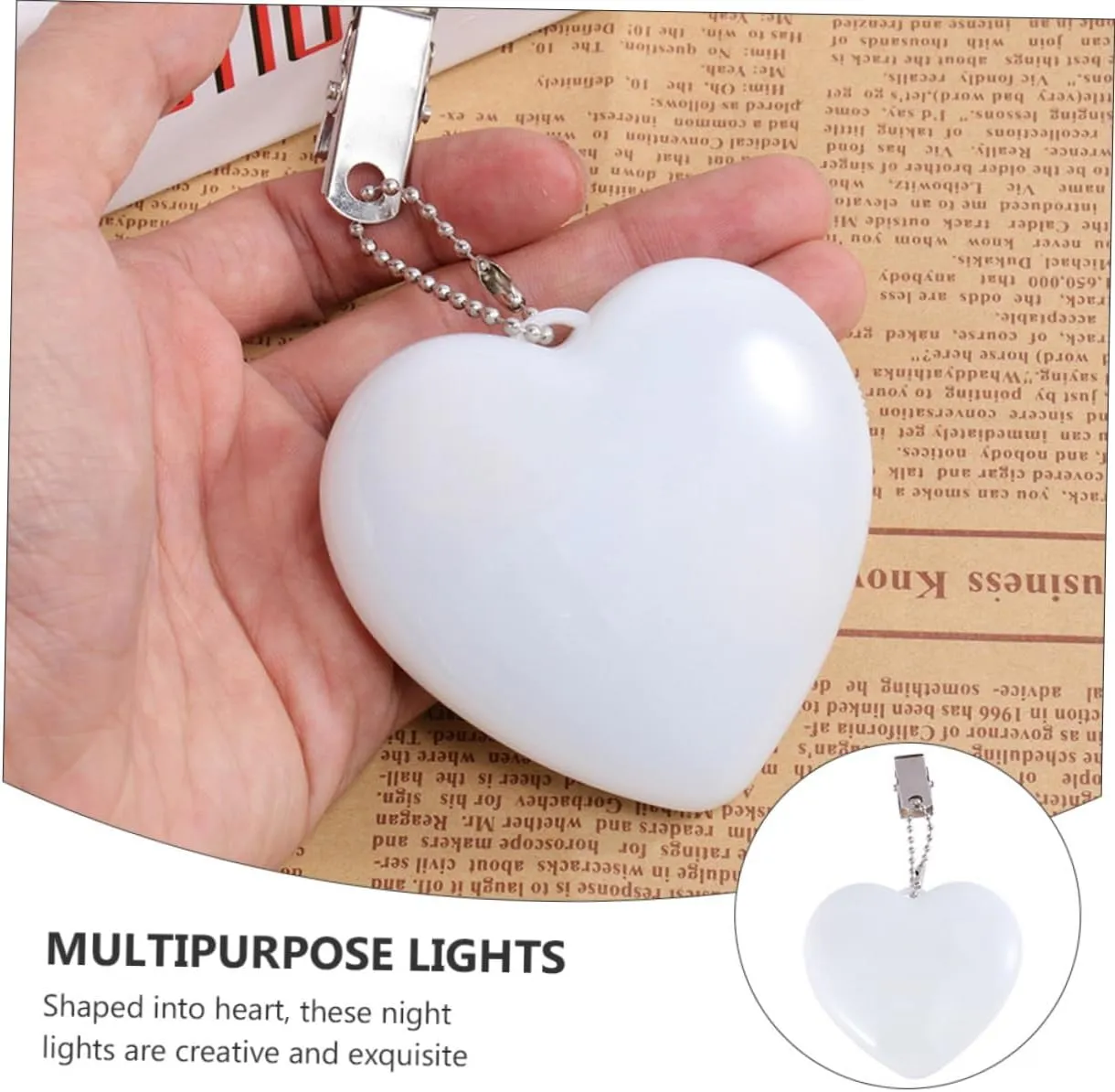 DOITOOL 8 Pcs Heart Night Light Purse for Girls All Heart Table Light Purse Lamps Handbag Heart-Shaped 3D