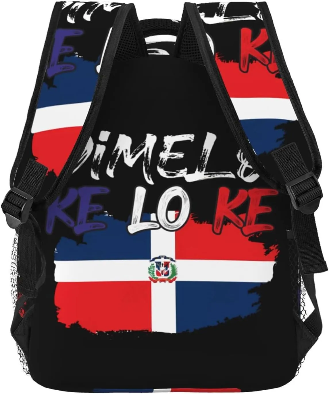 Dominican Republic Flag Backpack Casual Laptop Backpack Double Shoulder Bag Lightweight Backpack For Women Men Travel