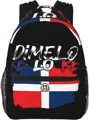 Dominican Republic Flag Backpack Casual Laptop Backpack Double Shoulder Bag Lightweight Backpack For Women Men Travel