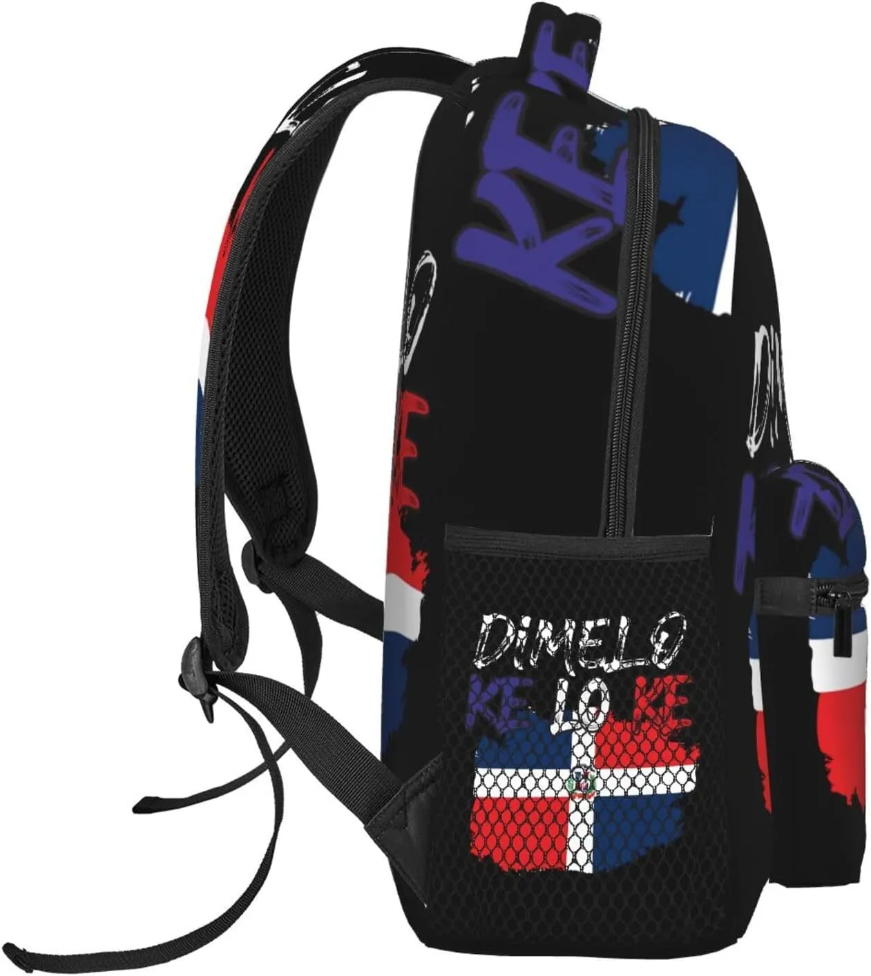 Dominican Republic Flag Backpack Casual Laptop Backpack Double Shoulder Bag Lightweight Backpack For Women Men Travel