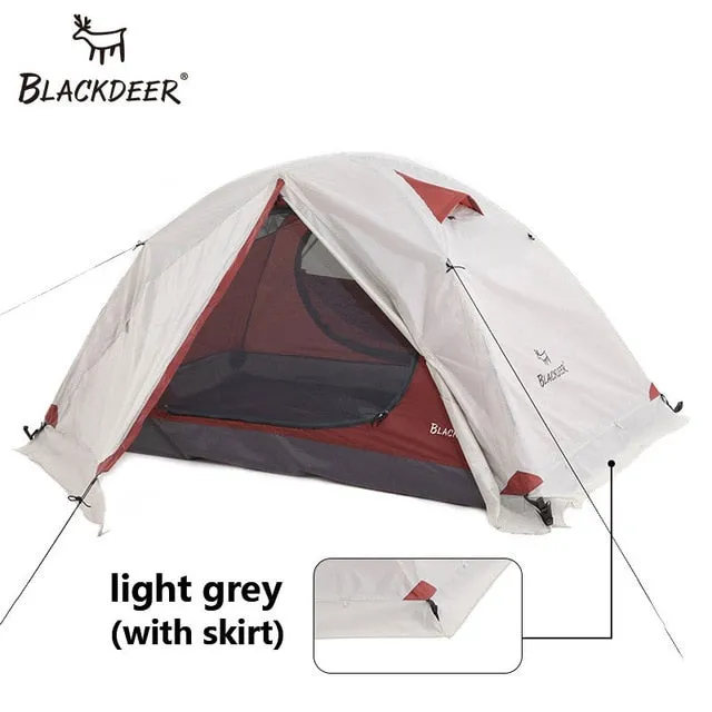 Double Christmas sale Backpacking Skirt Camping Tent Outdoor Waterproof Smooth transaction Hiking 4 Tent Snow Season With Trekking Tent Archeos Blackdeer 2P Layer