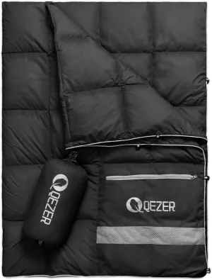 Down Camping Blanket Packable,600 Fill Power，Multi-Purpose Warm Camping Quilt for Outdoor Camping, Backpacking, and Hiking, 73x53 inches.