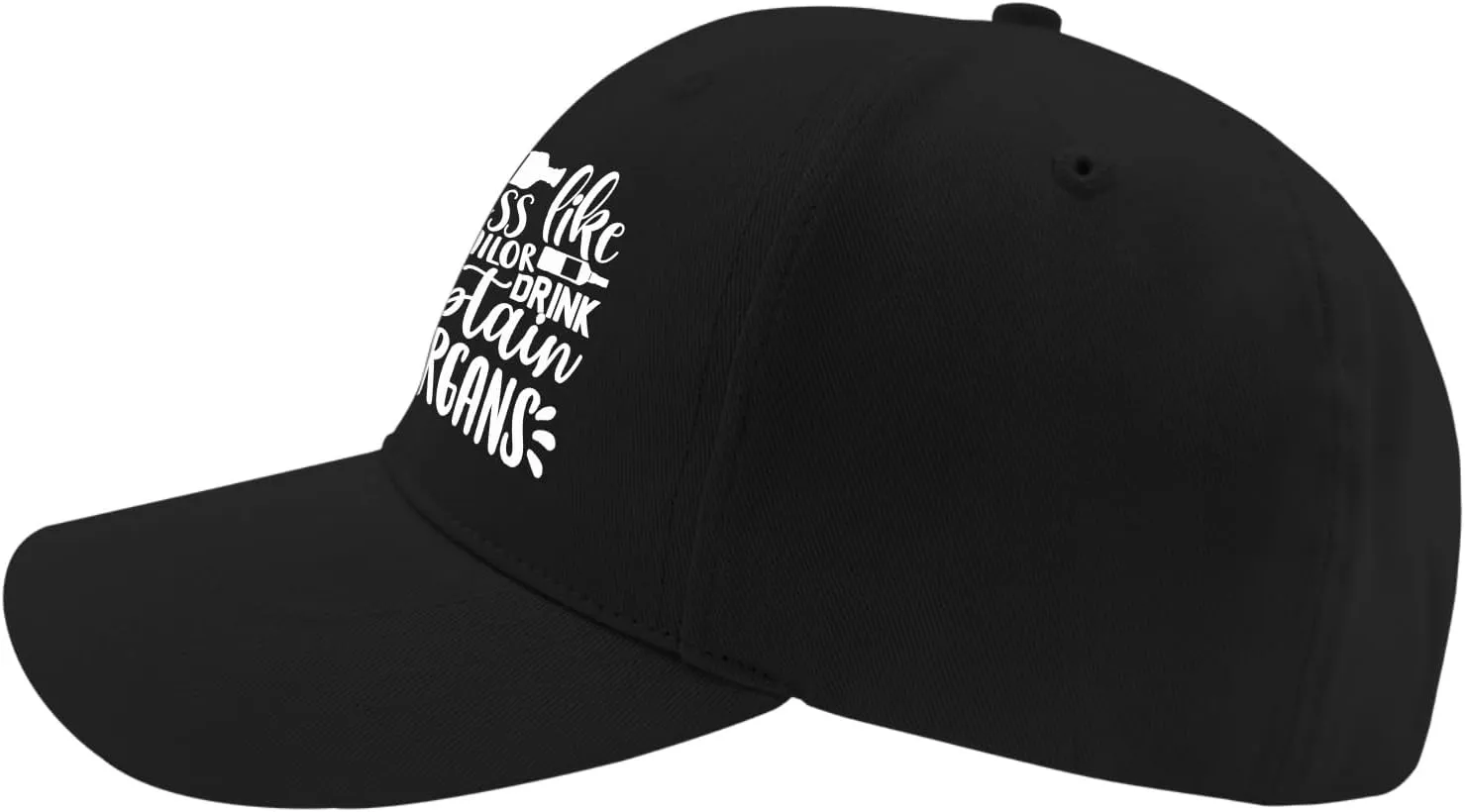 Dress Like A Sailor Drink Captain Morgans Sun Hat Fishing Hats Funny Hats Gifts for Boyfriends Baseball Caps