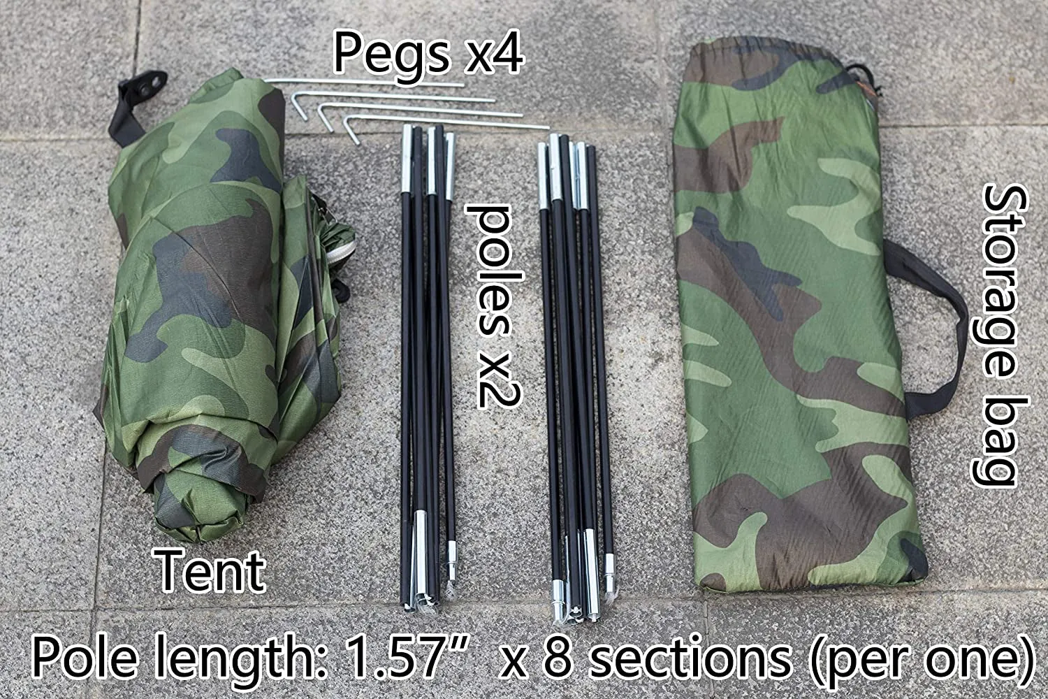 Durable Camping Hiking Tent with Camouflage Design