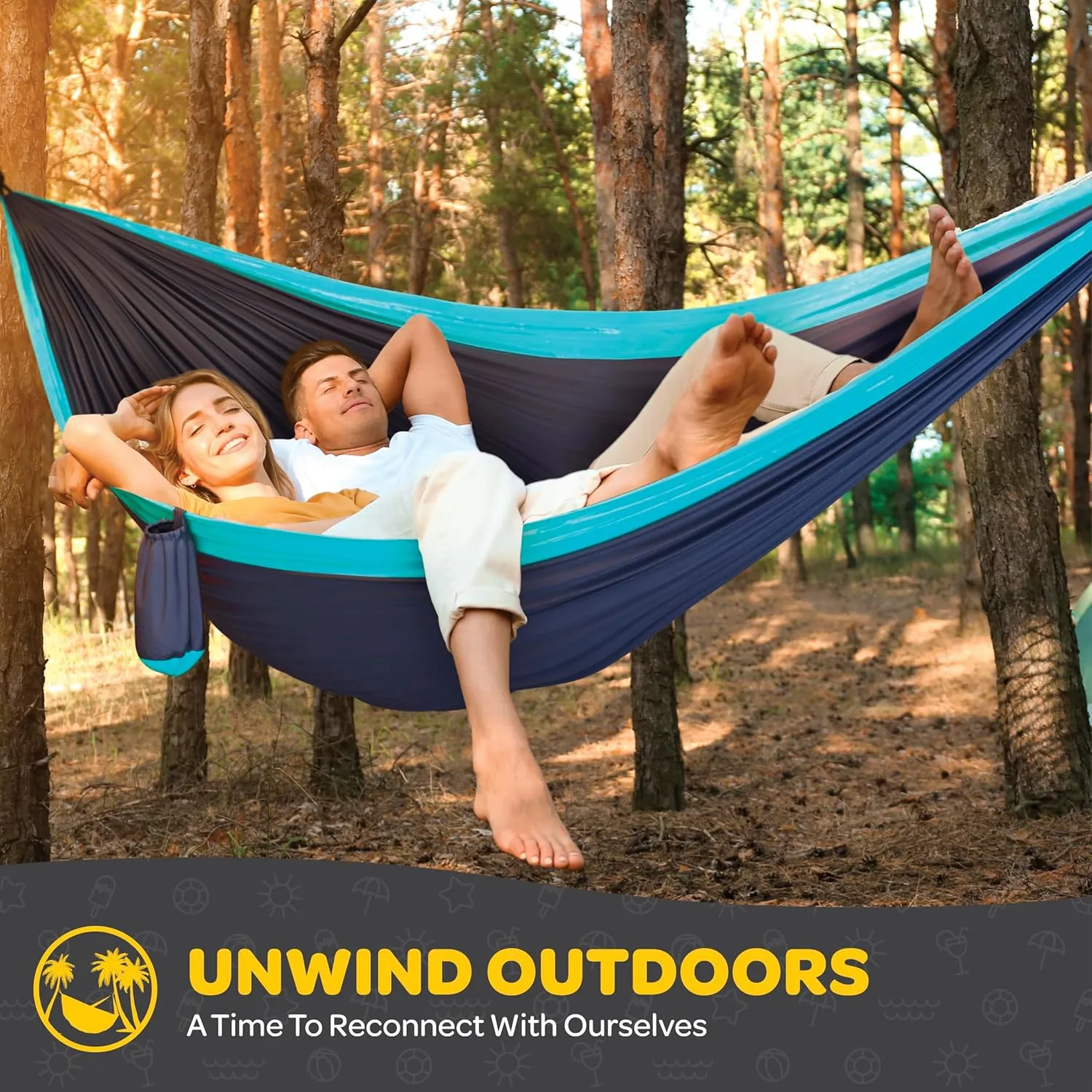 Durable Hammock 500 lb Capacity, Nylon Camping Hammock Chair - Double or Single Sizes w/Tree Straps and Attached Carry Bag - Portable for Travel/Backpacking/Beach/Backyard (Large, Red & Dark Grey)