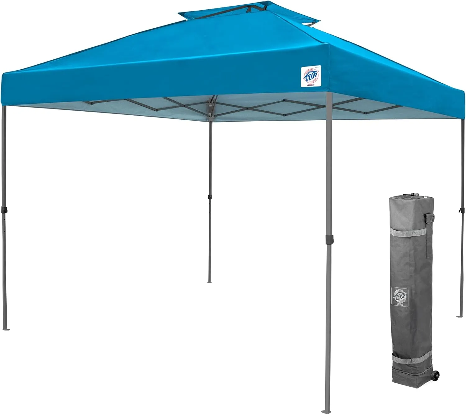 E-Z UP Patriot ONE-UP Technology Vented Shelter, 10' x 10', Splash