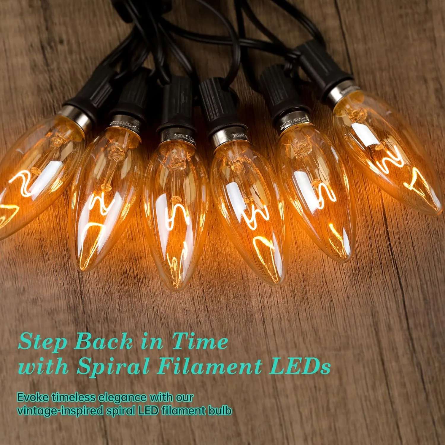 E12 Candelabra Light Bulbs 20W 25W Replacement, Super Thin Filament E12 LED Light Bulbs Dimmable, Chandelier Candle Light Bulb 2000K Soft Warm, Amber Candelabra Type B Light Bulb
