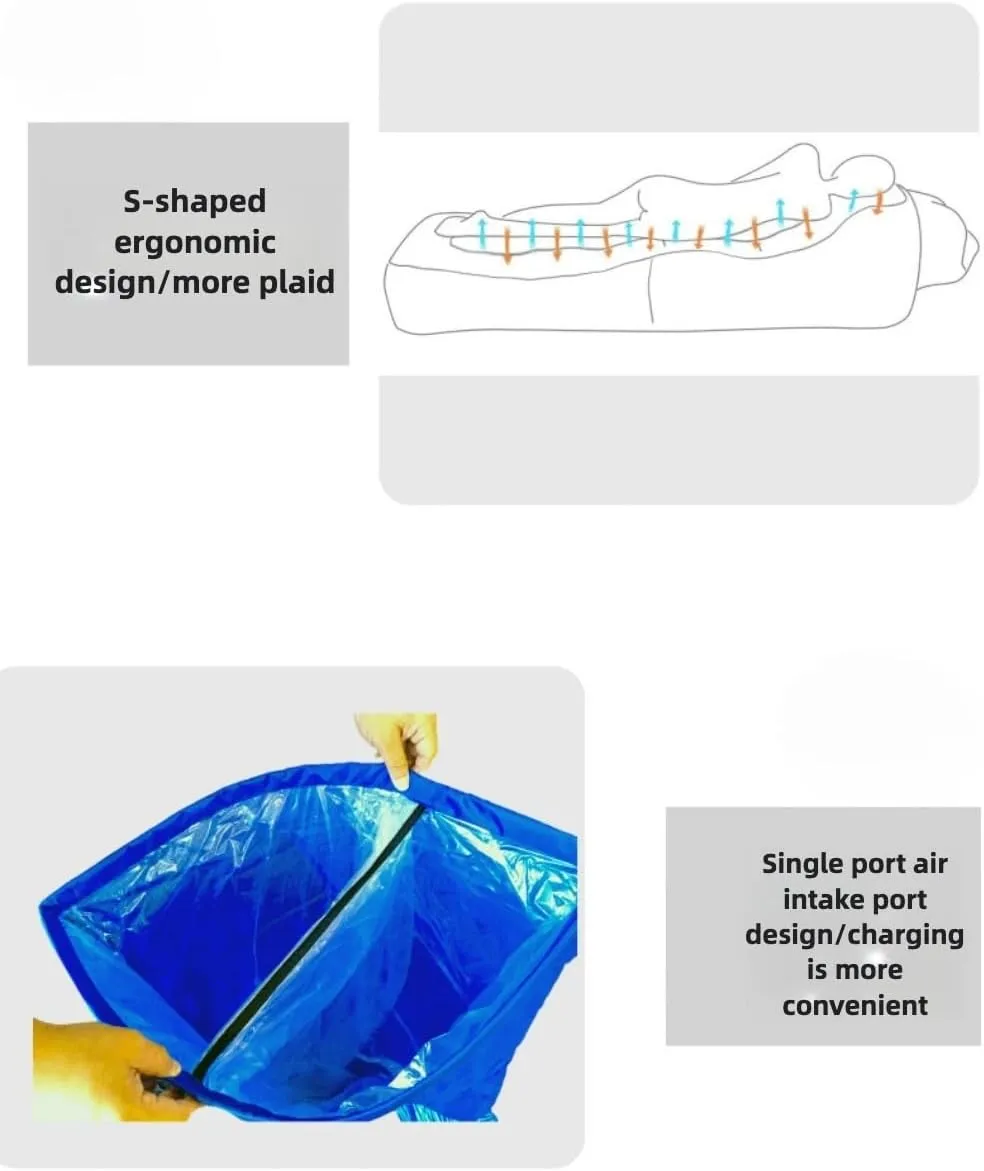 Eaacaa Inflatable Sofa - Cool Inflatable Chair, Easy to Set up, Portable, Waterproof, air Leakage-Proof Design-Ideal Sofa for Backyard Beach Trips Camping picnics and Music Festivals (Desert Sand)
