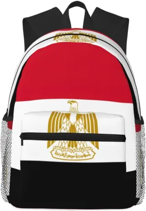 Egyptian flag Lightweight and Comfortable Casual Backpack MultiPurpose Day Bag, Travel Laptop Backpack