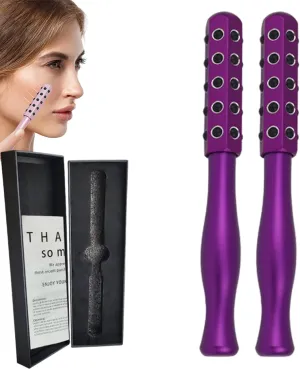 Elarique Glow - Beauty Roller, Elarique Beauty Roller, 30 Germanium Stone Face for up Lifting and Skin Care (Purple)