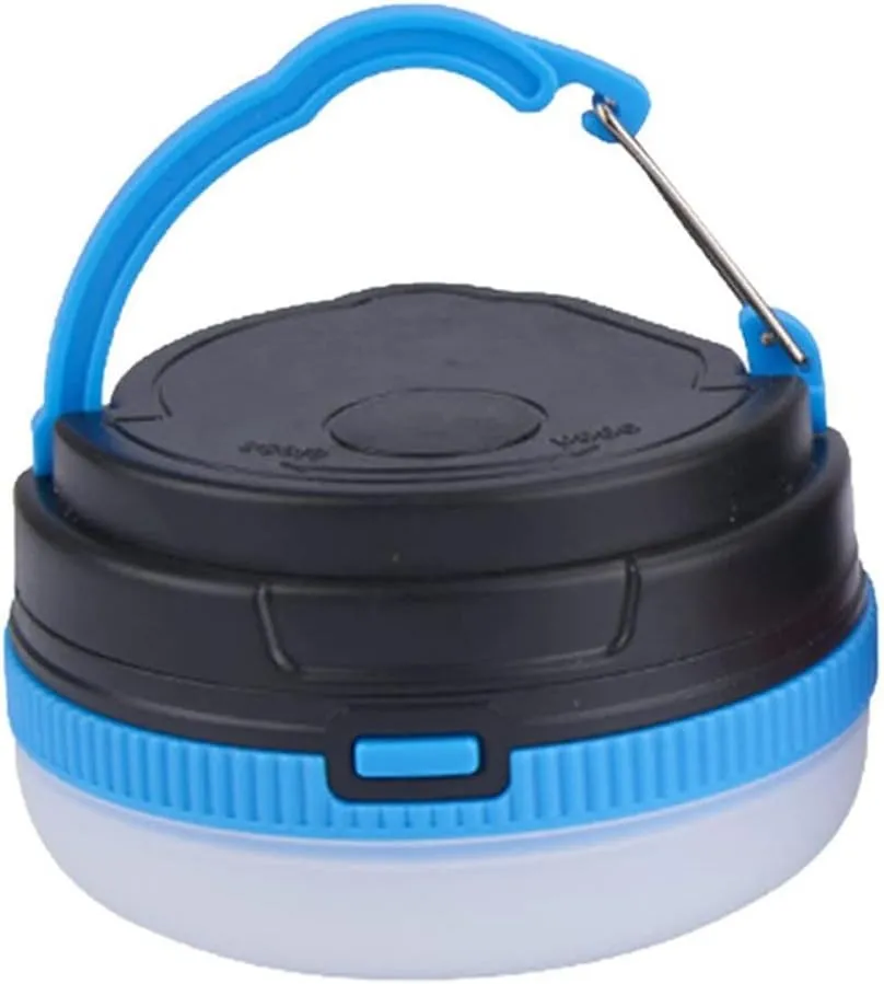 Electric Lanterns Outdoor Lighting Flashlight, Multifunctional Camping Camp Light, USB Tent Light, Led Rechargeable Astigmatism (Color : Blue, Size : 7x3.5cm)