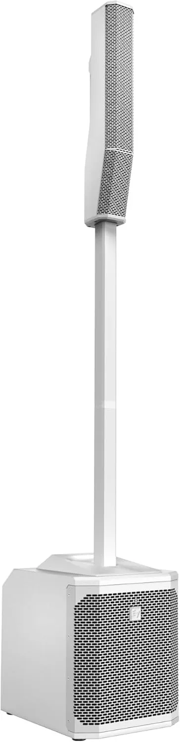 Electro-Voice Evolve 30M Portable Column Loudspeaker System with Ergonomic Aluminum Handle, 10-Inch Subwoofer, and Class-D Amplifier (White)