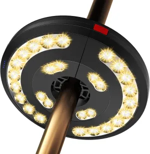 Eletorot Patio Umbrella Lights-Rechargeable Outdoor Lights for Decor, Table Light 28 LED 3 Lighting Modes, Cool Patio Pool Accessories Backyard Decor