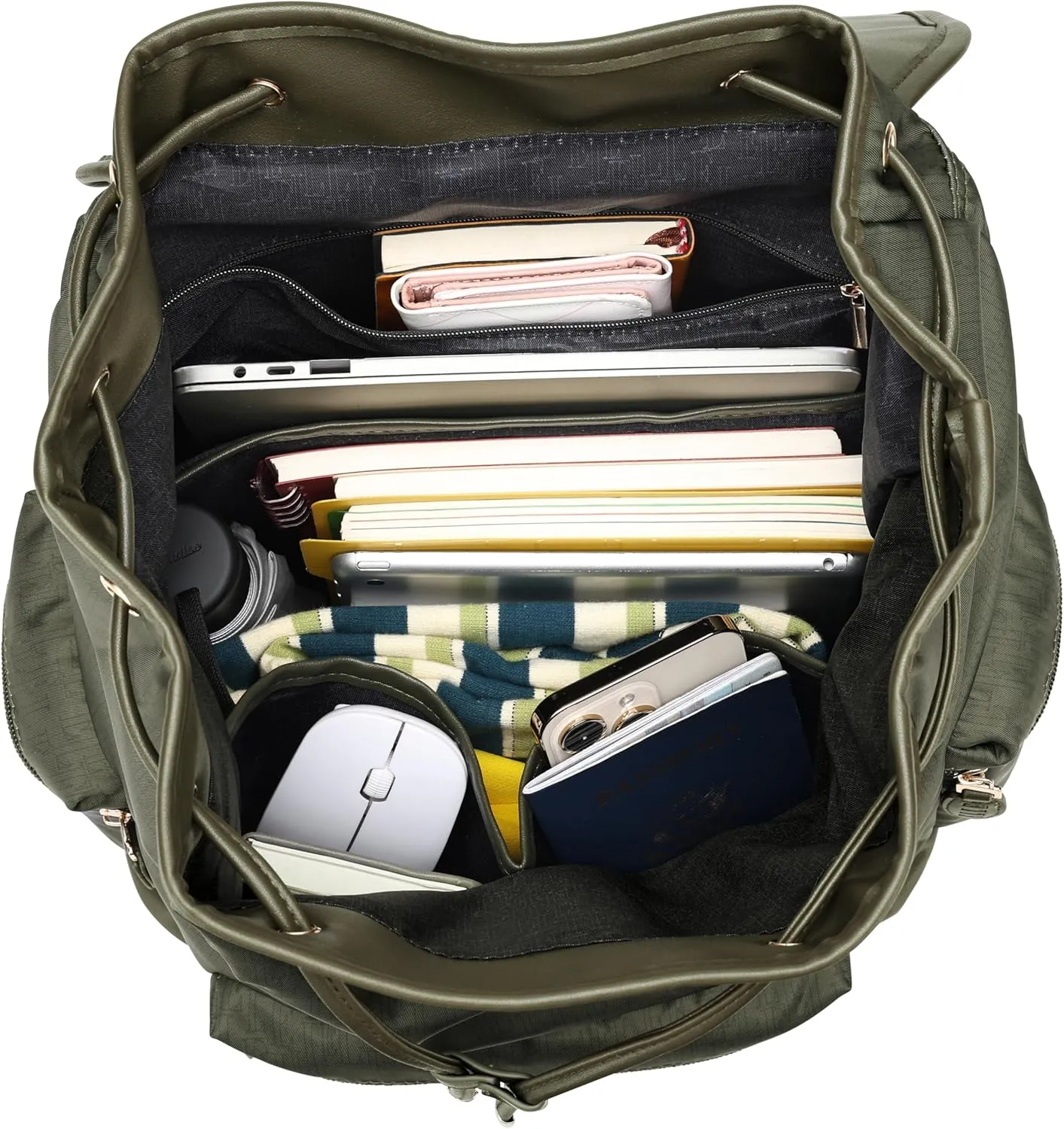 Elle Wayfarer 23L Monogram Travel Backpack | Olive Green