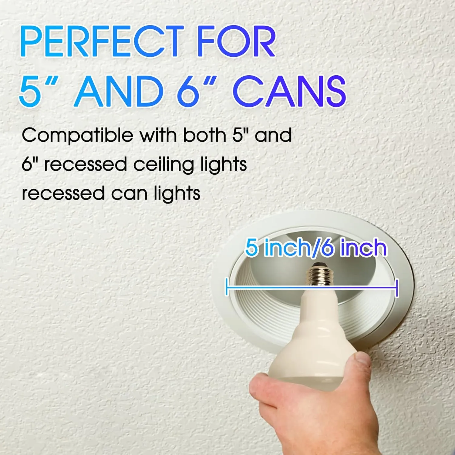 Energetic LED Recessed Light Bulbs BR30, 85W Equivalent, Dimmable, Soft White2700K, Indoor Flood Lights for Recessed Cans, UL Listed, 6 Pack