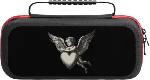 Eros Cupid God of Love Portable Protective Shell Compatible with Switch Case Hard Travel Tote Bag with 20 Game Cartridges
