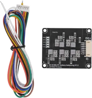 EVTSCAN 6S Battery Balance Board Inductive Low Power Consumption Active Equalizer with Cable Light Indicator 1.2A 2.0V‑4.5V