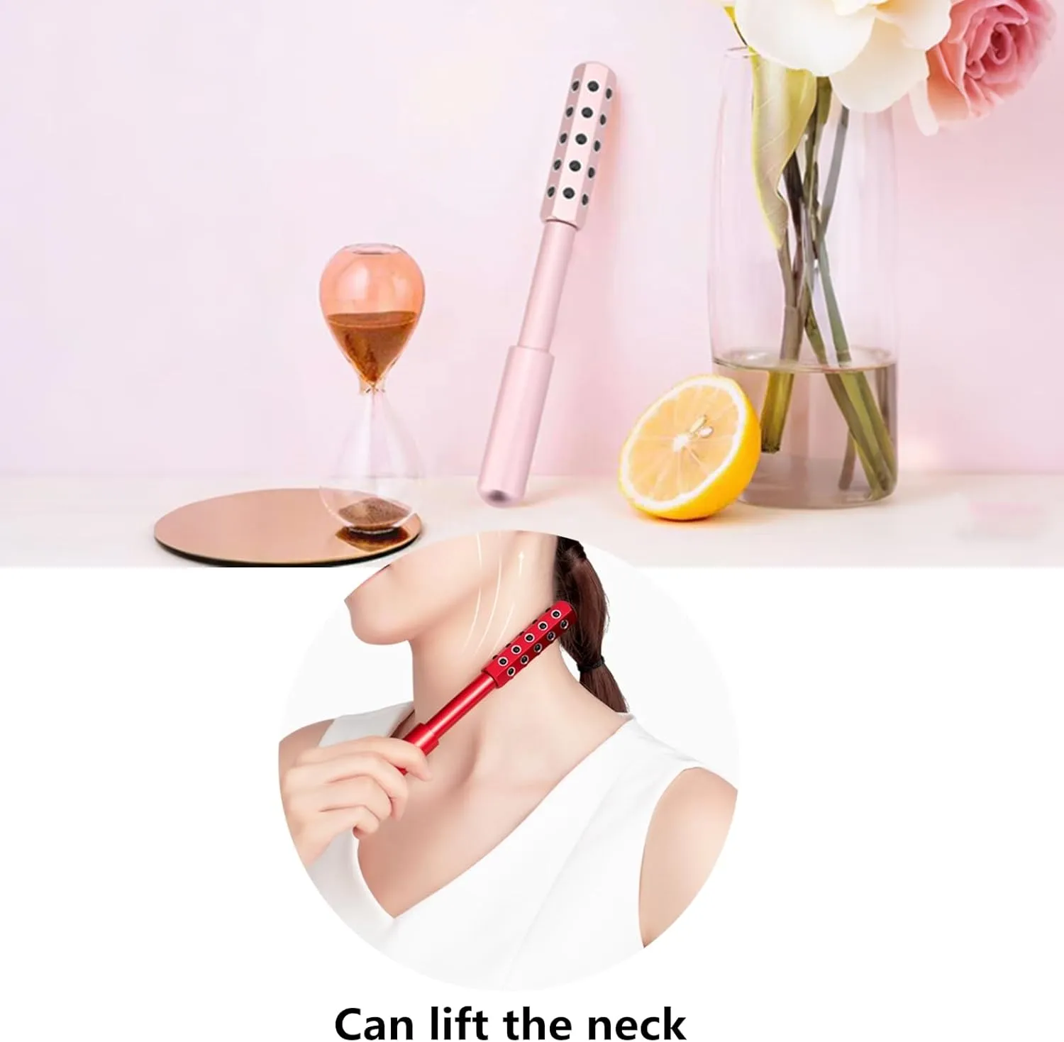 Face Roller Arrily Face Roller Define Sculptor Roller l Massage Tool for Skin Care Anti-Aging De-Puffing Tightening Firming Nourishing Skin Sculptor for Glowing Skin (Purple;)