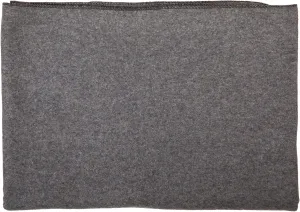 Farm Blue Wool Survival Emergency Blanket - Military Style 80” x 62” - Thick & Lightweight Army Camping - Large Camp Survival Blankets - Store in Car, Hiking, Backpacking & Festivals (Charcoal Grey)