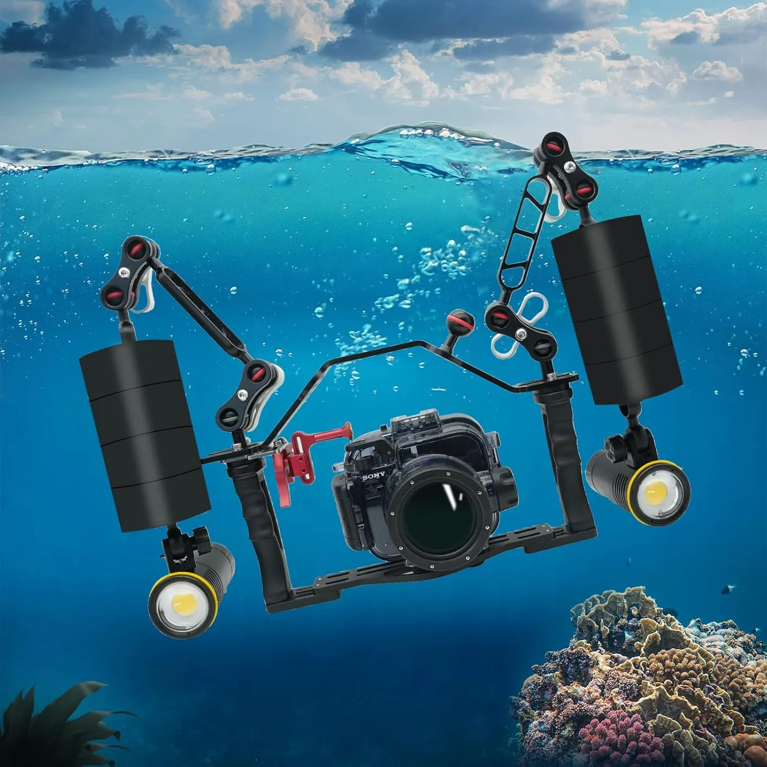 FAXS Jumbo Float Kit Buoyancy Underwater Float for Ultralight/INON/Sea&Sea Arms/WEEFINE/MINIFOCUS Arms