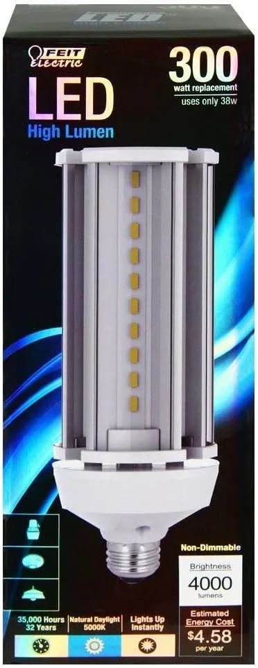 Feit Electric C4000/5K/LED LED Light Bulb, Yard, Yard Light