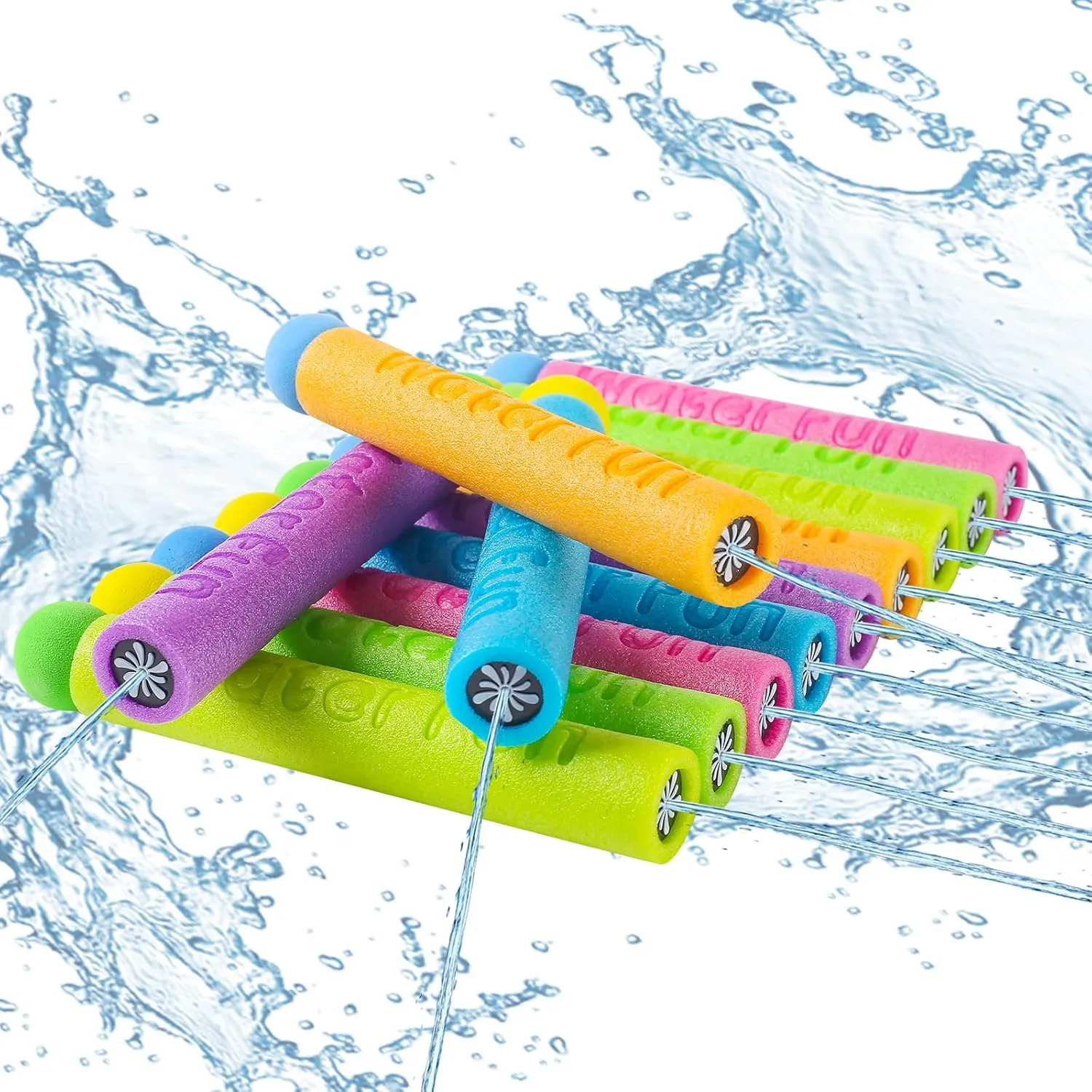 FENYAN Water Blasters,12PCS Foam Squirt Guns for Kids 3-10, Pool Toys Water Squirter Soaker Gun for Toddlers Summer Swiming Beach Party