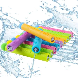FENYAN Water Blasters,12PCS Foam Squirt Guns for Kids 3-10, Pool Toys Water Squirter Soaker Gun for Toddlers Summer Swiming Beach Party
