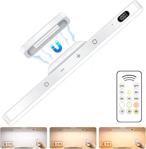 Ferswe 5W Mirror Lights with Remote Control,3 Color Adjustable Makeup Light with 120 LEDs,2500mAh Rechargeable Light Bar,Touch Light Wireless for Cabinets,Stick On Lights for Closet,Bunk Bed