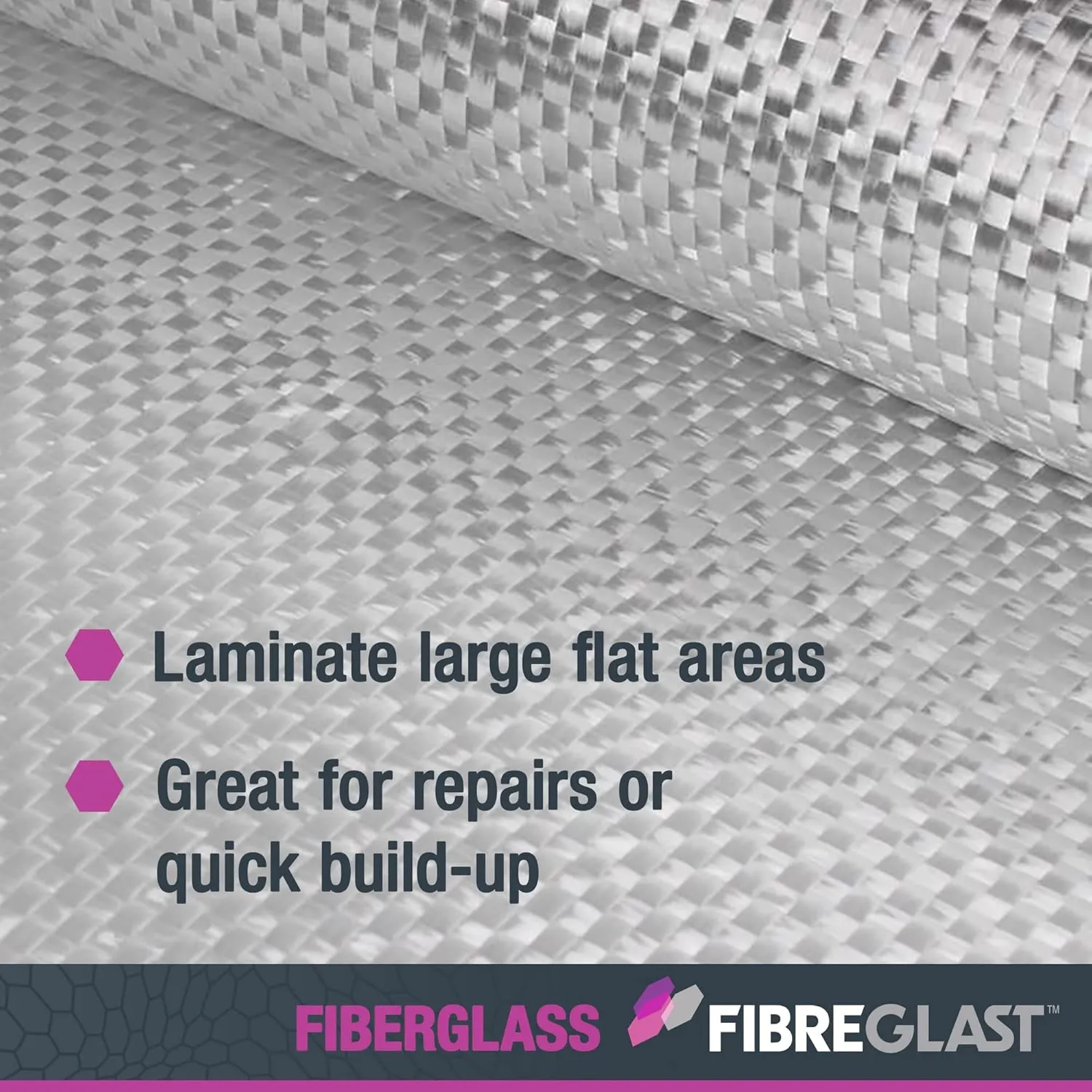 Fibre Glast Fiberglass Woven Roving – Premium Heavy Duty Structural Reinforcement for Home, Roof, Auto Body & Waterproof Boat Repair Kits – Epoxy & Resin Compatible, 18 Oz, 5 Yards, Made in USA