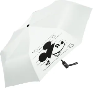 Finex Mickey Travel Compact Auto Folding Golf Umbrella with Auto Open Close One Button Handle & Wrist Strap