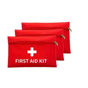 First Aid Kit Bags Nurse Red Medical Tools Bag Waterproof Oxford