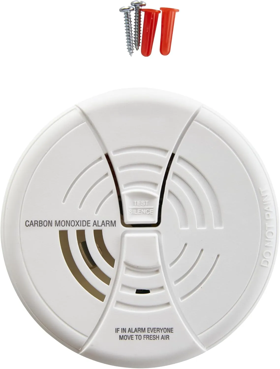 FIRST ALERT Carbon Monoxide Alarm | BRK CO250 Battery Operated Carbon Monoxide Detector With 9-Volt Battery & Two Silence Features