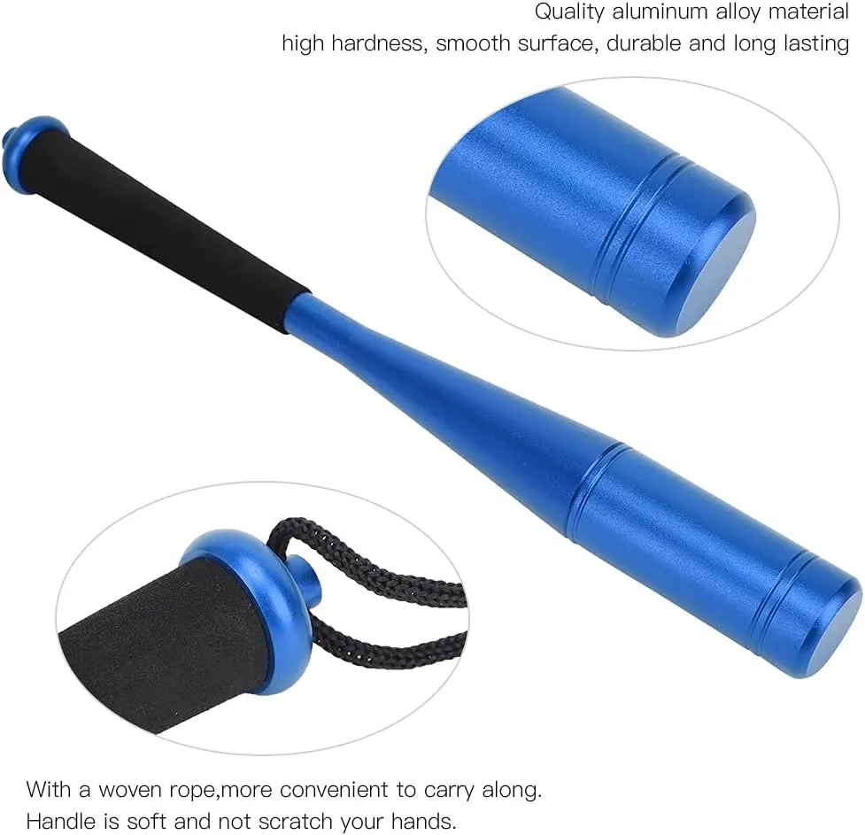 Fishing Hammer, Aluminum Alloy Fishing Knock Tool Fishing Bat Stick with Soft Handle Outdoor Fishing Accessories for Knock Out Fish