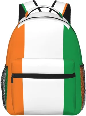 Flag of Ivory Coast Backpack, suitable for light travel, daily multi-purpose bag, suitable for commuting, cycling, work