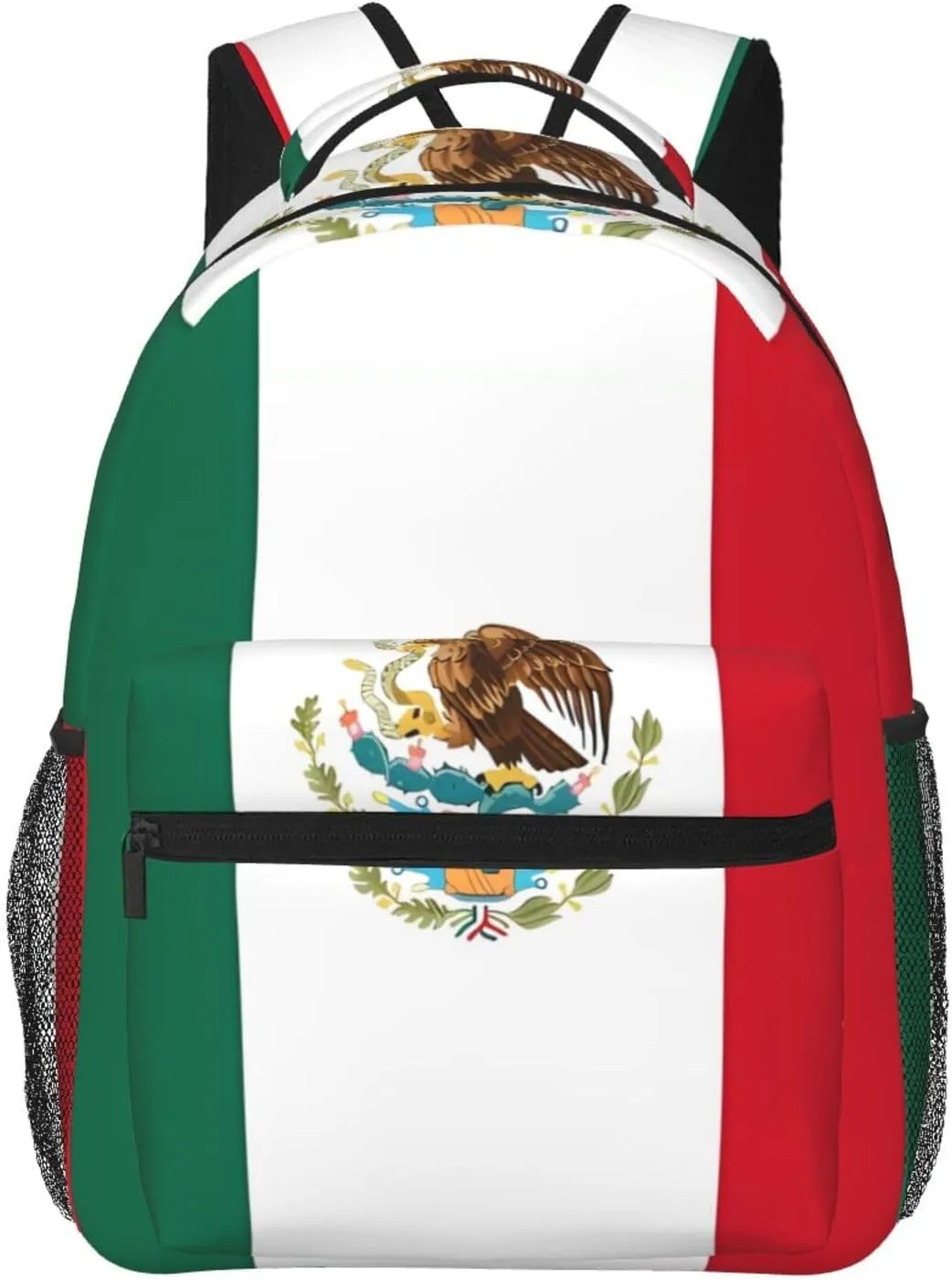 Flag of Mexico Backpack, suitable for light travel, daily multi-purpose bag, suitable for commuting, cycling, work