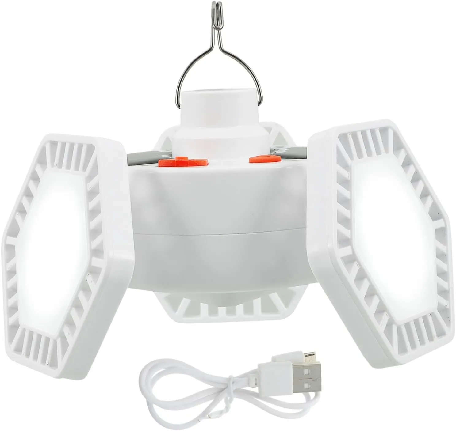 Flexible Solar Tent Lighting Night Market Lamp for Hiking USB Rechargeable Outdoor Led Light