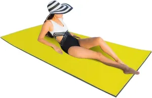 Floating Water Mat for Beach, Lake, Pool - Tear-Resistant XPE Foam, Large Float Pad to Relax and Have Fun