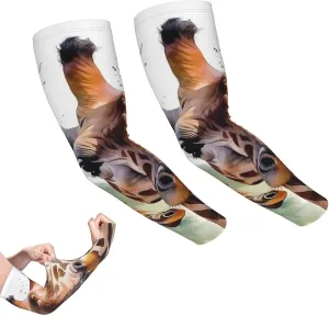 Flower and Tree Arm Sleeves for Men Women Cooling Sleeves Compression Arm Sleeve UV Blocking Protection Sleeve