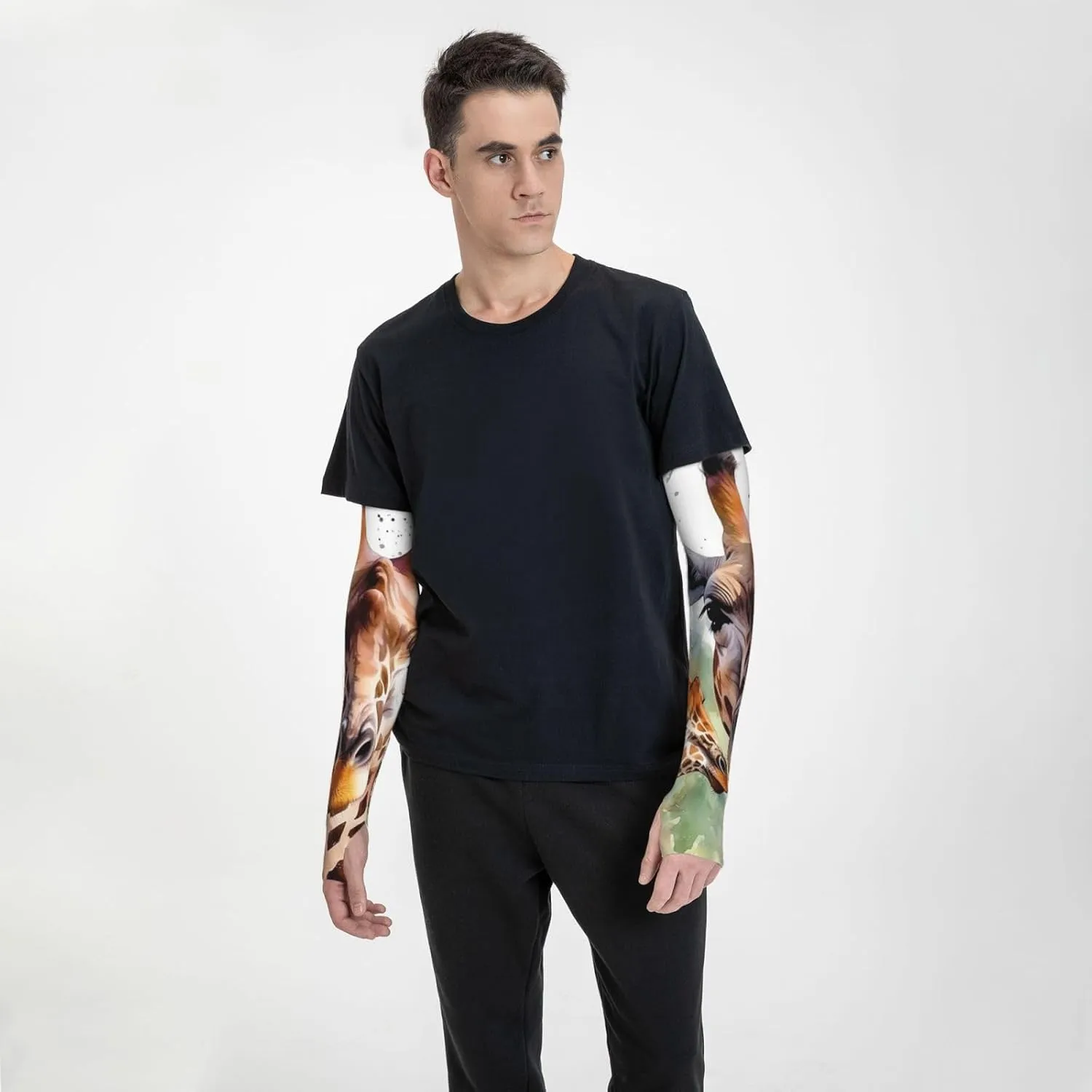 Flower and Tree Arm Sleeves for Men Women Cooling Sleeves Compression Arm Sleeve UV Blocking Protection Sleeve