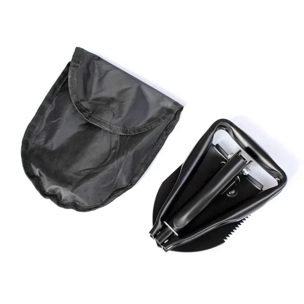 Folding Shovel Portable  Multifunction Stainless Steel Survival Spade Trowel Camping Outdoor Cleaning Tool  2 Kinds