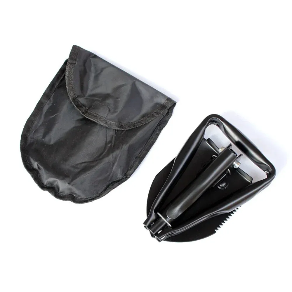 Folding Shovel Portable  Multifunction Stainless Steel Survival Spade Trowel Camping Outdoor Cleaning Tool  2 Kinds