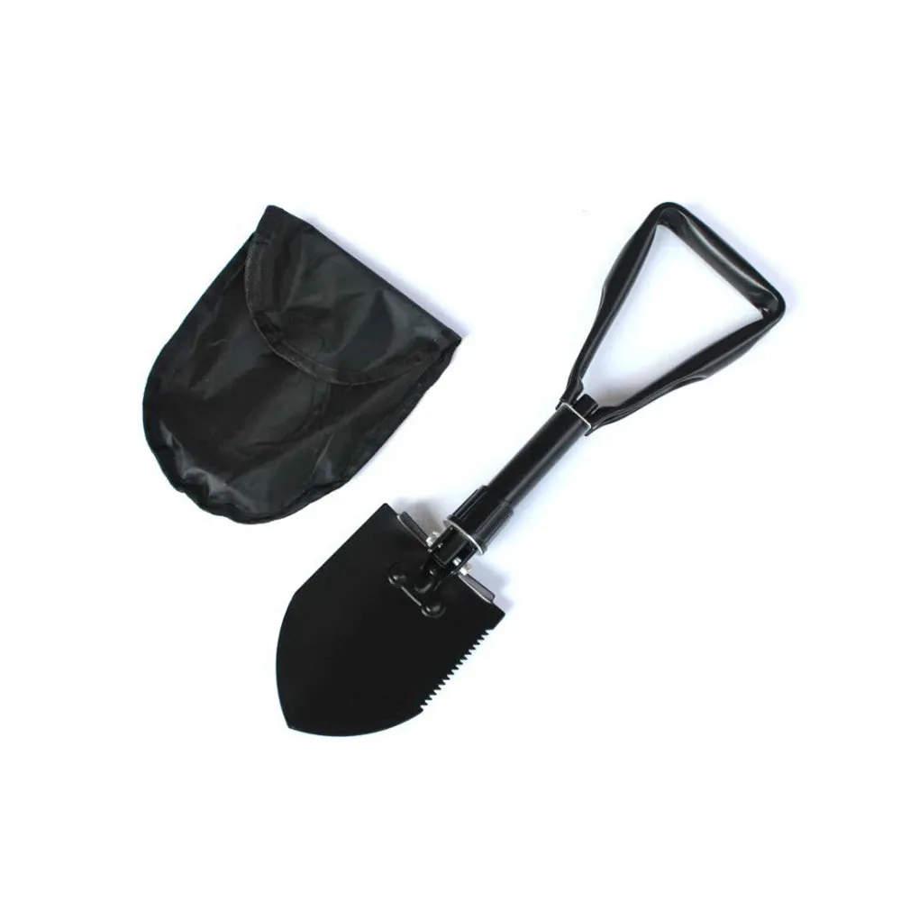 Folding Shovel Portable  Multifunction Stainless Steel Survival Spade Trowel Camping Outdoor Cleaning Tool  2 Kinds