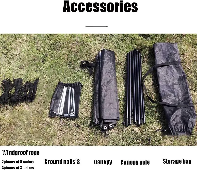 for Subaru Justy/Legacy/Levorg/Outback/Solterra/XV Camping Tarpaulin Car Awning Waterproof Hammock Rainproof Sunshade Rainproof Awning Outdoor,C Blue-S