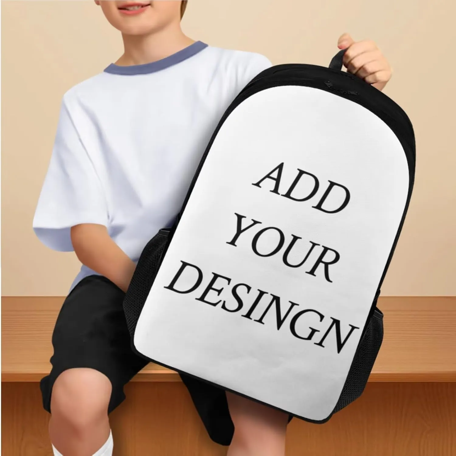 FOR U DESIGNS Custom Backpack for School Adorable Girls Personalized Bookbag and Lunchbag Ages 6-8 Versatile School Bag Grade 1 Ergonomic Adjustable Straps 3 in 1